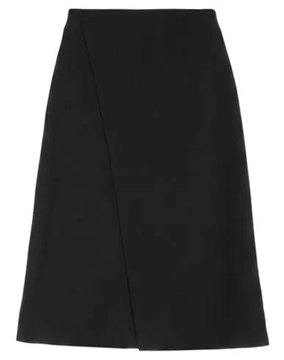 Petar Petrov Woman Midi Skirt Black Size 6 Virgin Wool, Elastane