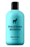 Pete & Pedro Refresh Energizing Eucalyptus Body Wash In Blue