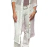 Pete Coco Crochet Duster In White In White