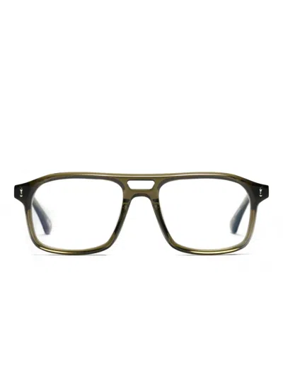 Peter And May Cigale 长方形框眼镜 In Green