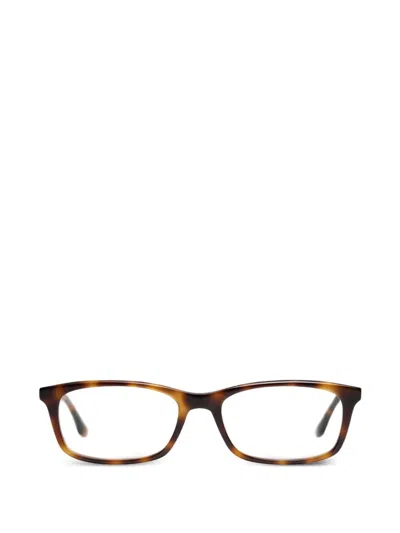 Peter And May Emilia Rectangle-frame Glasses In Brown