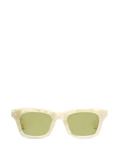 Peter And May Square-frame Sunglasses In Yellow