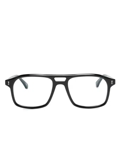 Peter & May Walk Cigale Pilot-frame Glasses In Black