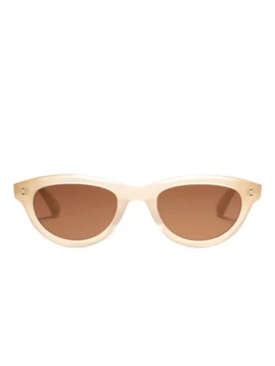 Peter & May Walk Cydonia Oval-frame Sunglasses In Neutral