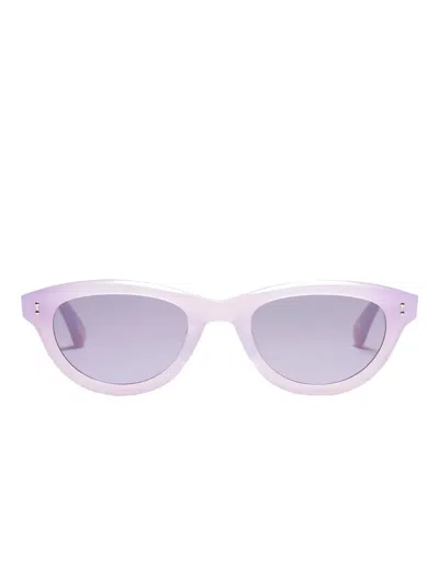 Peter & May Walk Cydonia Rain Cat-eye Frame Sunglasses In Purple