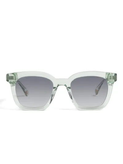 Peter & May Walk Geometric-frame Acetate Sunglasses In Green