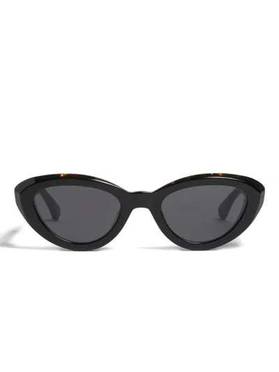 Peter & May Walk Her Name Tortoise Cat-eye Frame Sunglasses In Brown