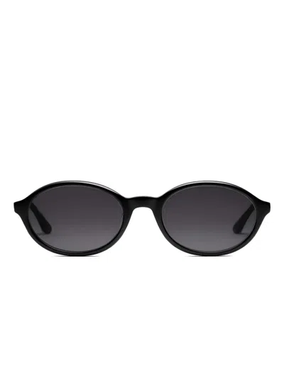 Peter & May Walk It's A Girl Oval-frame Sunglasses In Black