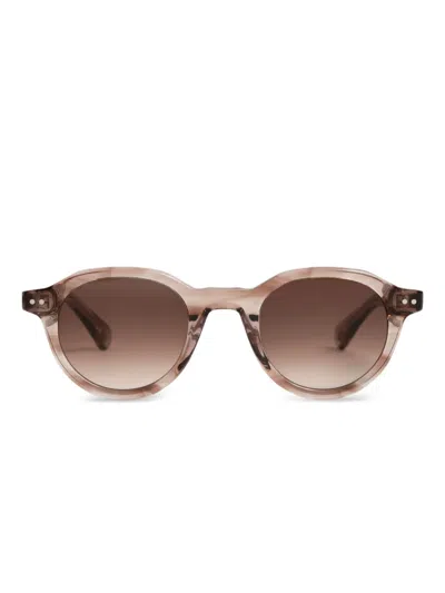 Peter & May Walk Lando Round-frame Sunglasses In Neutral