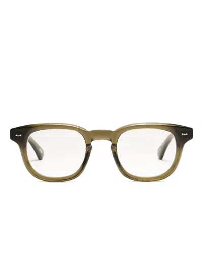 Peter & May Walk Last Night Square-frame Acetate Glasses In Green