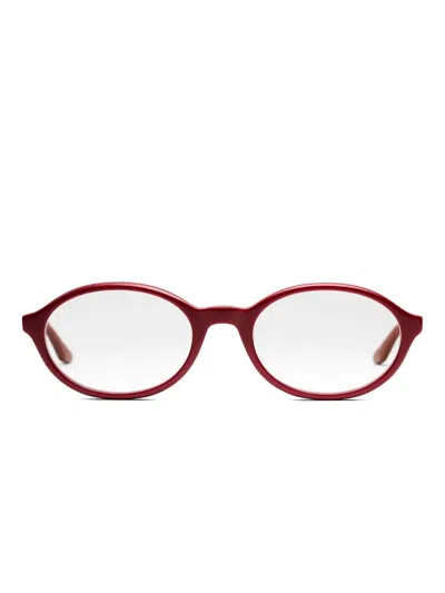 Peter & May Walk Lt18 It`s A Girl Oval-frame Glasses In Red