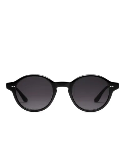 Peter & May Walk Lt21 Miaouuu Round-frame Sunglasses In Black
