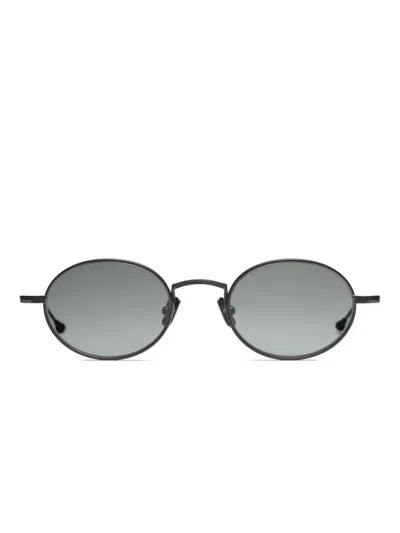 Peter & May Walk Mon Reve Oval-frame Sunglasses In Black