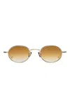 Peter & May Walk Mon Reve Oval-frame Sunglasses In Gold