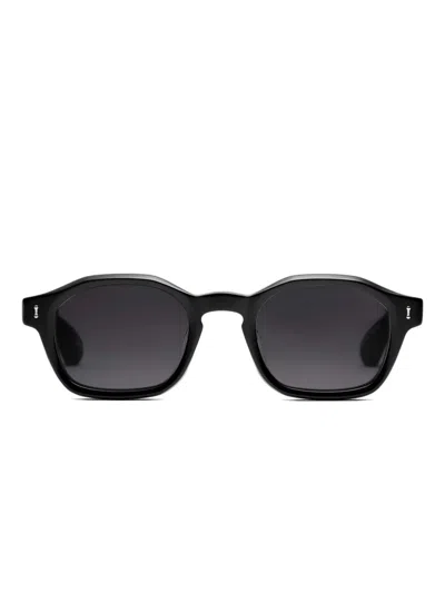 Peter & May Walk No Drama Geometric-frame Sunglasses In Black