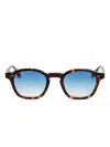 Peter & May Walk Palace Tortoiseshell Square-frame Sunglasses