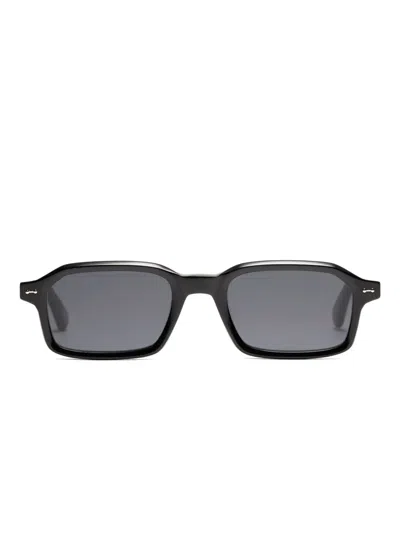 Peter & May Walk Rectangle-frame Sunglasses In Black