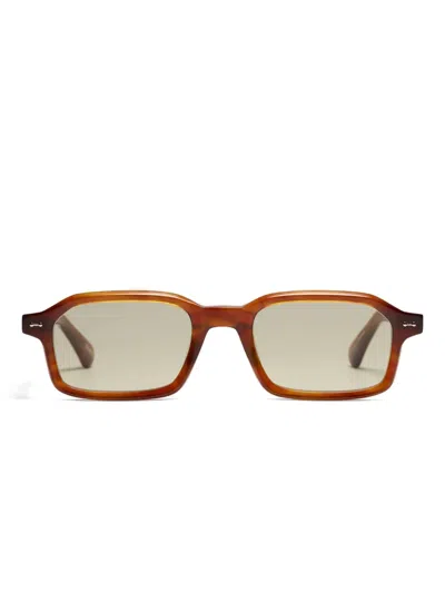 Peter & May Walk Rectangle-frame Sunglasses In Brown