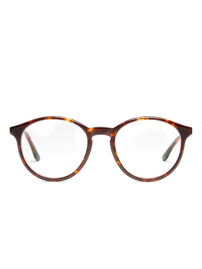 Peter & May Walk 圆形镜框眼镜 In Brown