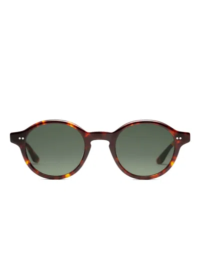 Peter & May Walk Round-frame Tortoise Sunglasses In Brown