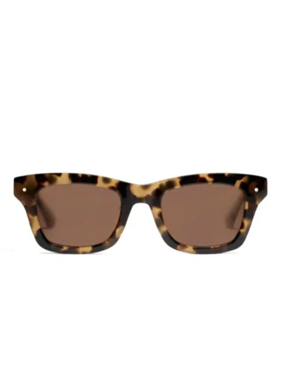 Peter & May Walk S129 Vaillant Square-frame Sunglasses In Brown