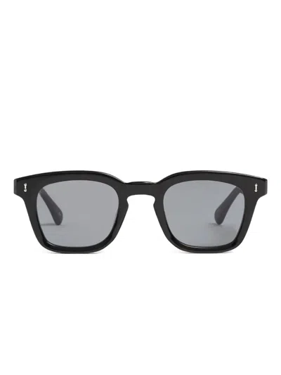 Peter & May Walk 方形镜框太阳眼镜 In Black