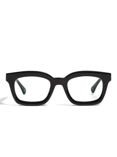 Peter & May Walk Velveteen Square-frame Sunglasses In Black