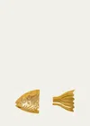 Peter Callahan Gold Metal Fish Head And Fish Tail Server 2-piece Set In Gold