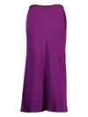 Peter Cohen Bias-cut Slip Skirt In Purple