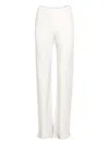 Peter Cohen Bias-cut Wide-leg Trousers In White