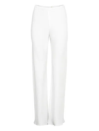 Peter Cohen Bias Wide-leg Trousers In White