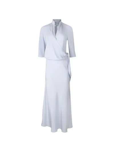 Peter Cohen Blouse Dress In Gray