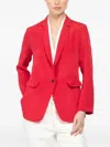 Peter Cohen Buttoned Jacket In Red