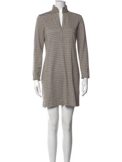 Pre-owned Peter Cohen Cashmere Mini Dress In Neutral