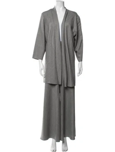 Pre-owned Peter Cohen Cashmere Pant Set In Grey