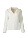 Peter Cohen Cate Long-sleeve Blouse In White