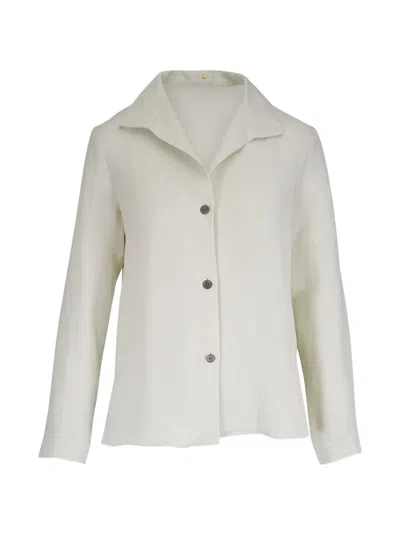 Peter Cohen Collection Long-sleeves Blouse In White