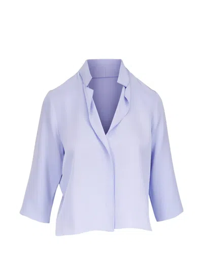 Peter Cohen Concealed Fastening Shirt In Purple