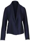 Peter Cohen Cropped Blazer In Blue