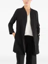 Peter Cohen Dear Open-front Coat In Black