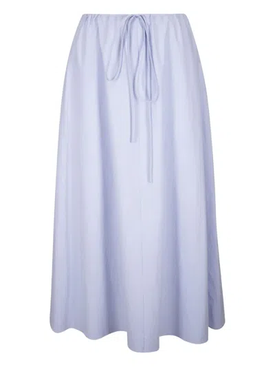 Peter Cohen Drawstring Maxi Skirt In Blue