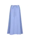 Peter Cohen Drawstring Skirt In Blue
