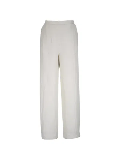 Peter Cohen Elasticated Trousers In White