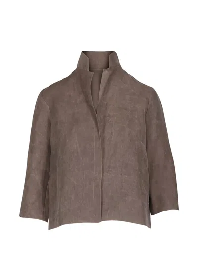 Peter Cohen Frolic Blouse In Brown