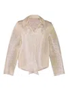Peter Cohen Gabol Metallic-effect Shirt In Gold