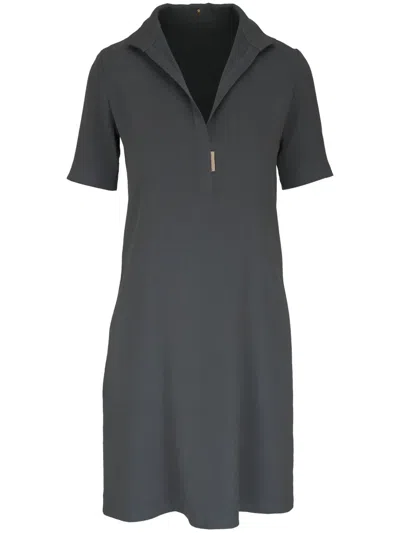 Peter Cohen Linen-blend T-shirt Dress In Grey