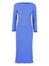 Peter Cohen Long-sleeve Midi Dress In Blue