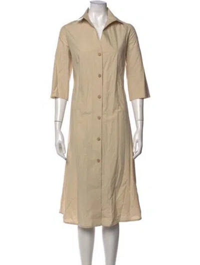 Pre-owned Peter Cohen Midi Length Dress In Neutrals
