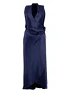 Peter Cohen Nikki Midi Dress In Blue