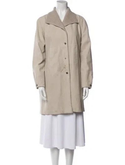 Pre-owned Peter Cohen Nylon Coat In Neutral